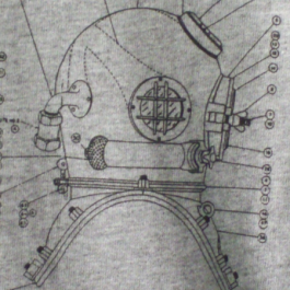 T-Shirt Salvage Tag/Mark V line Drawing